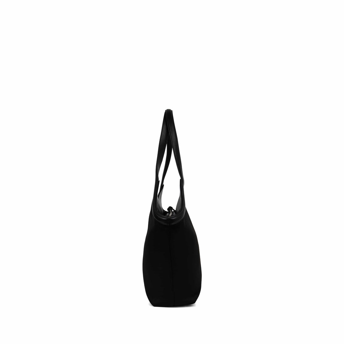 The Alison – Black Vegan Suede Tote Bag