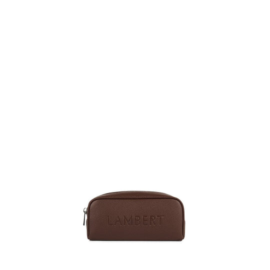 Le Brooke - Étui à crayons en cuir vegan chocolate