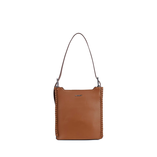 Le Claudia - Sac à main 2-en-1 en cuir vegan affogato