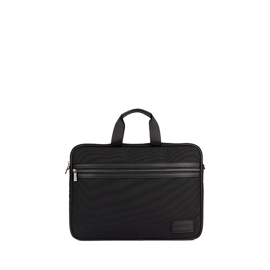 Le Evie - Sac pour ordinateur en canevas noir