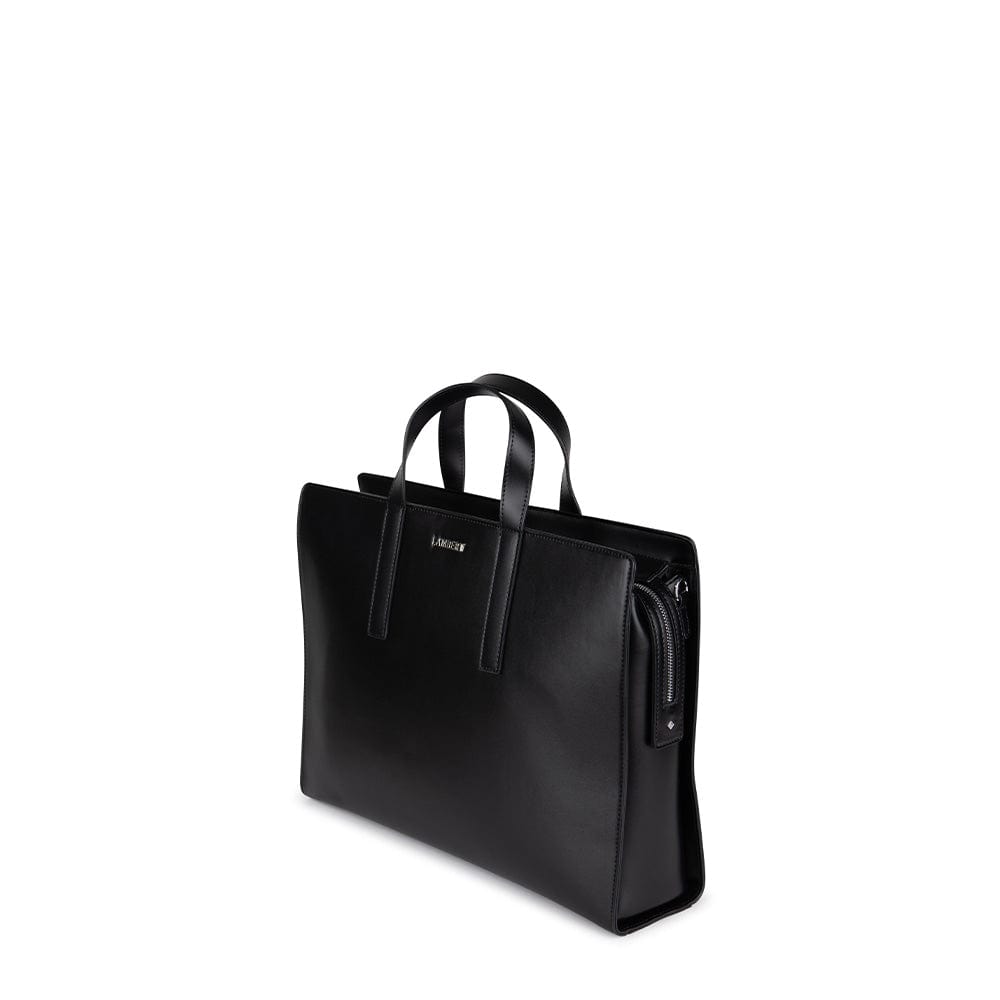 Le Helia - Malette 2-en-1 en cuir vegan noir
