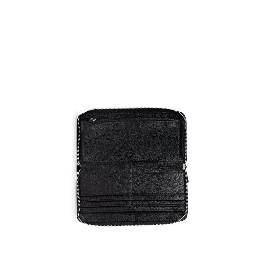 The Mina - Black Vegan Leather Wallet