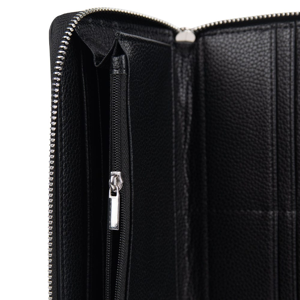 The Mina - Black Vegan Leather Wallet