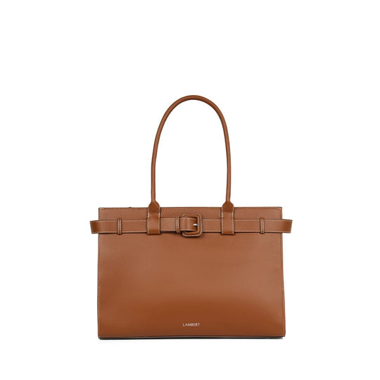 Le Odelia - Sac fourre-tout en cuir vegan affogato