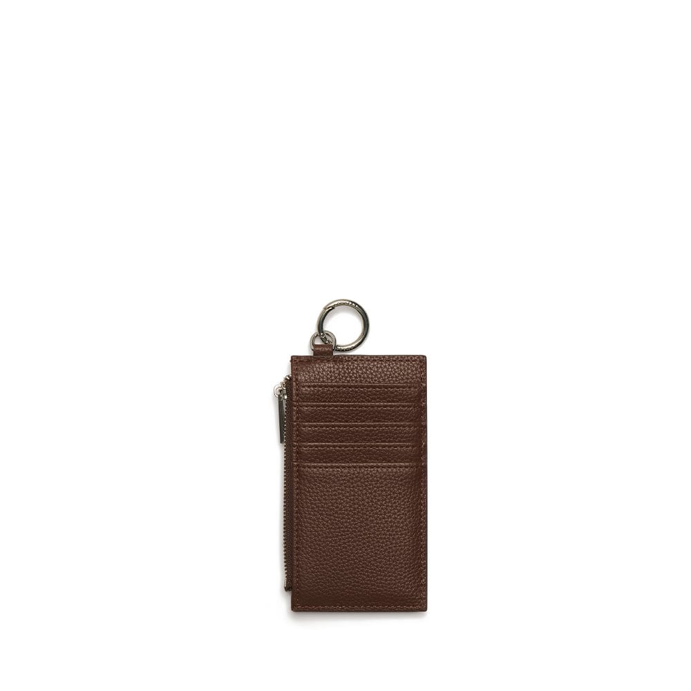 Le Phoebe - Porte-cartes  en cuir vegan chocolate