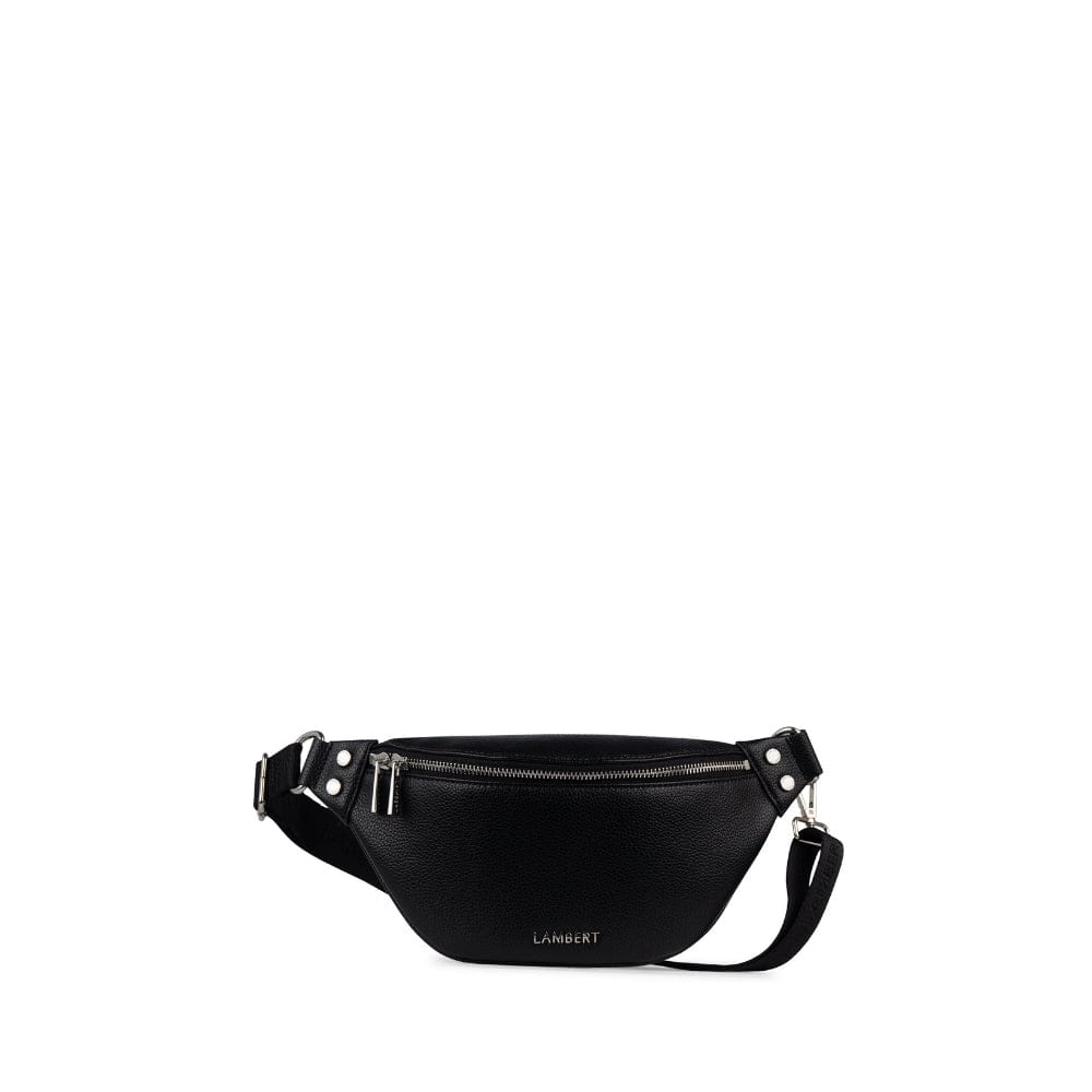 Le Sarah - Sac banane en cuir vegan noir