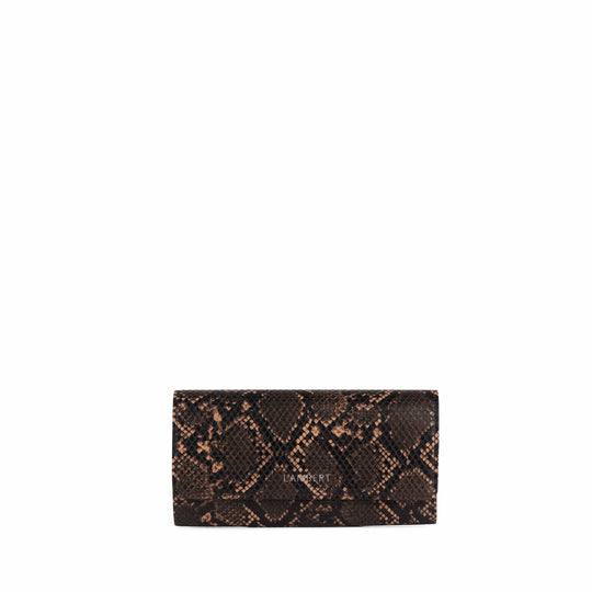 Le Susanne - Portefeuille en cuir vegan sepia