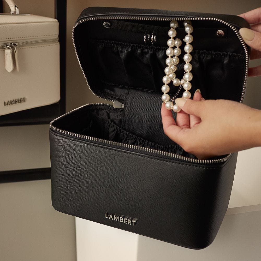 The Bella - Black Makeup Bag