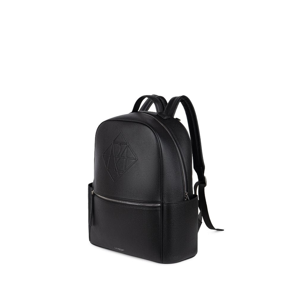 Le Vicky - Sac à couches en cuir vegan noir recyclé