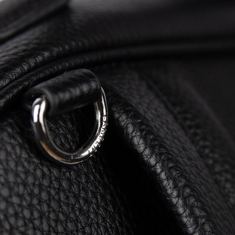 Le Vicky - Sac à couches en cuir vegan noir recyclé