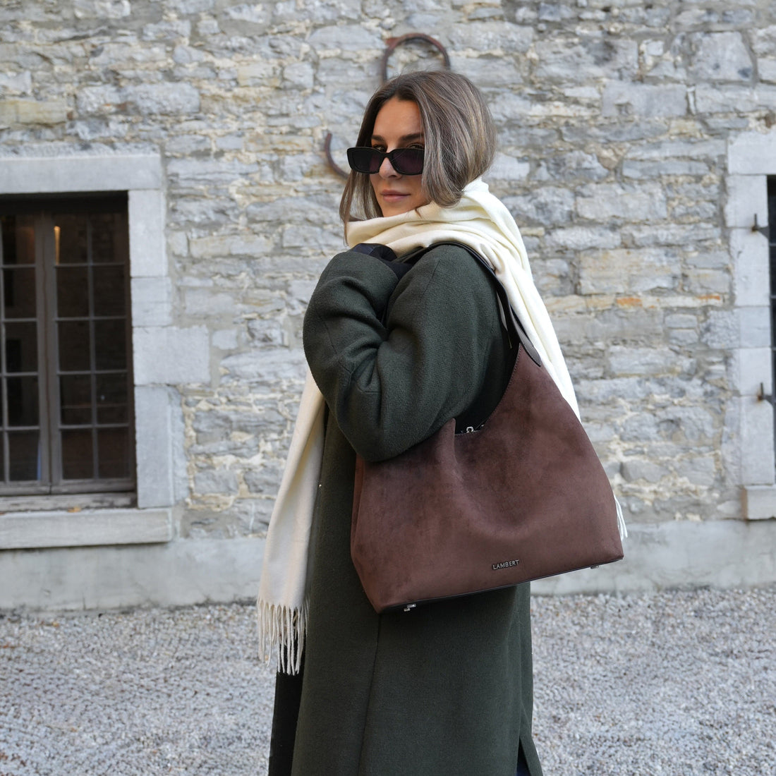 Le Katy - Sac fourre-tout en suède vegan bark