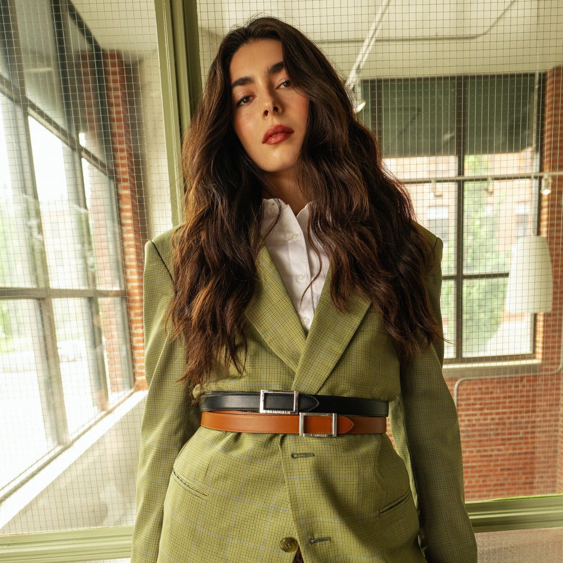 The Cara – Reversible Vegan Leather Belt  Small