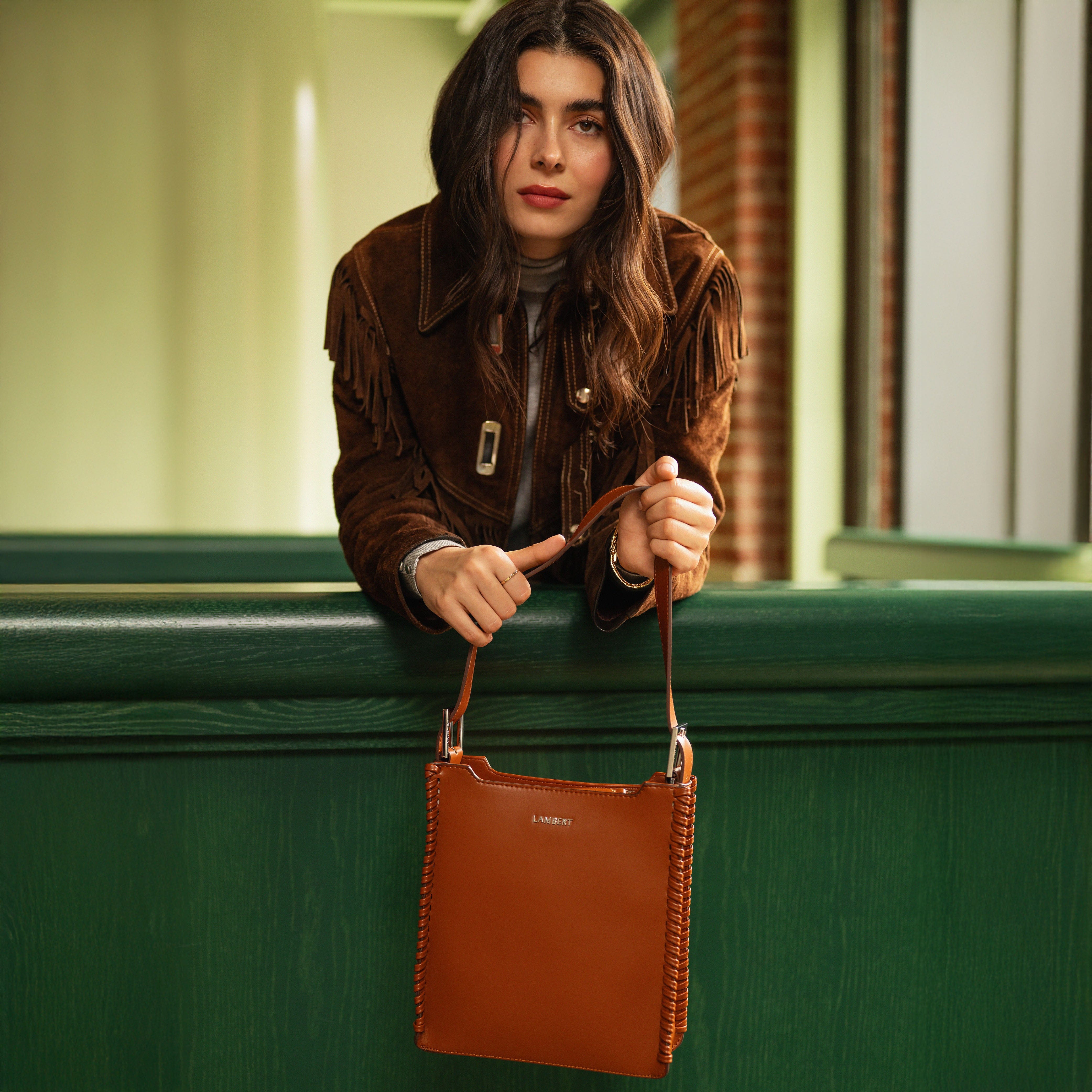 long leather purse