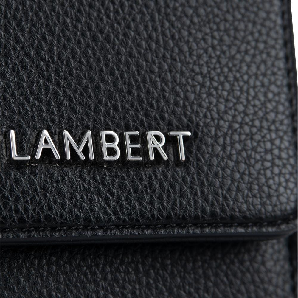 The Alexa - Black Vegan Leather Crossbody Phone Case