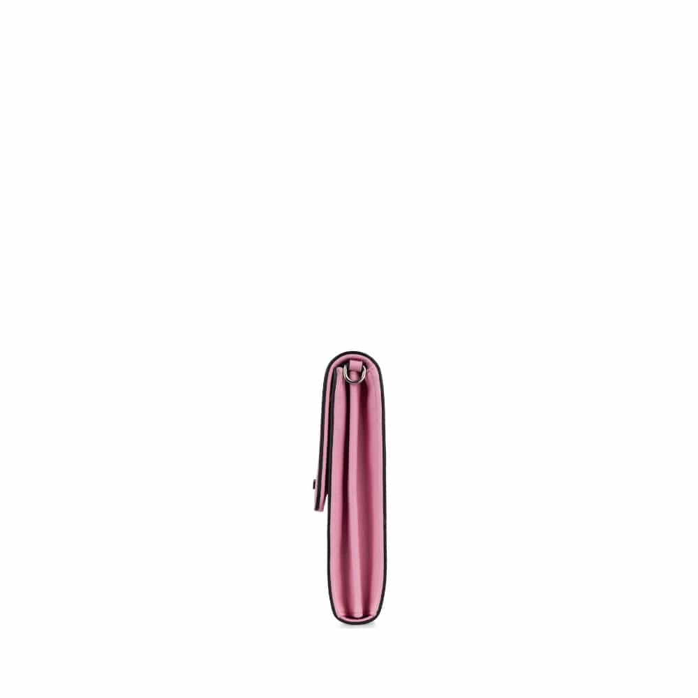 Le Alexa - Étui de téléphone à bandoulière en cuir vegan whisper pink