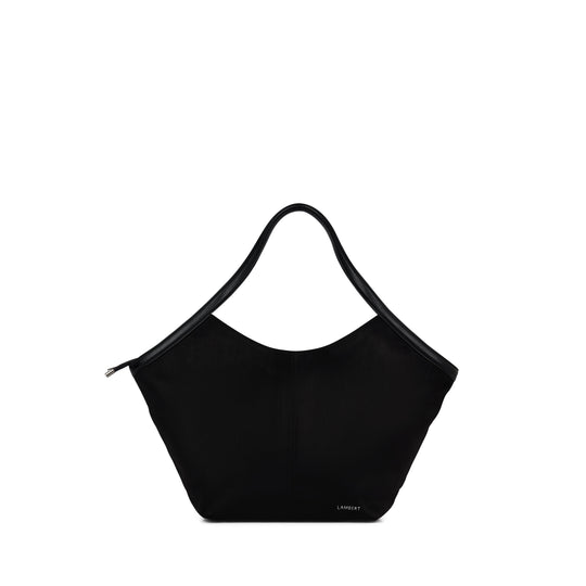 The Alison – Black Vegan Suede Tote Bag