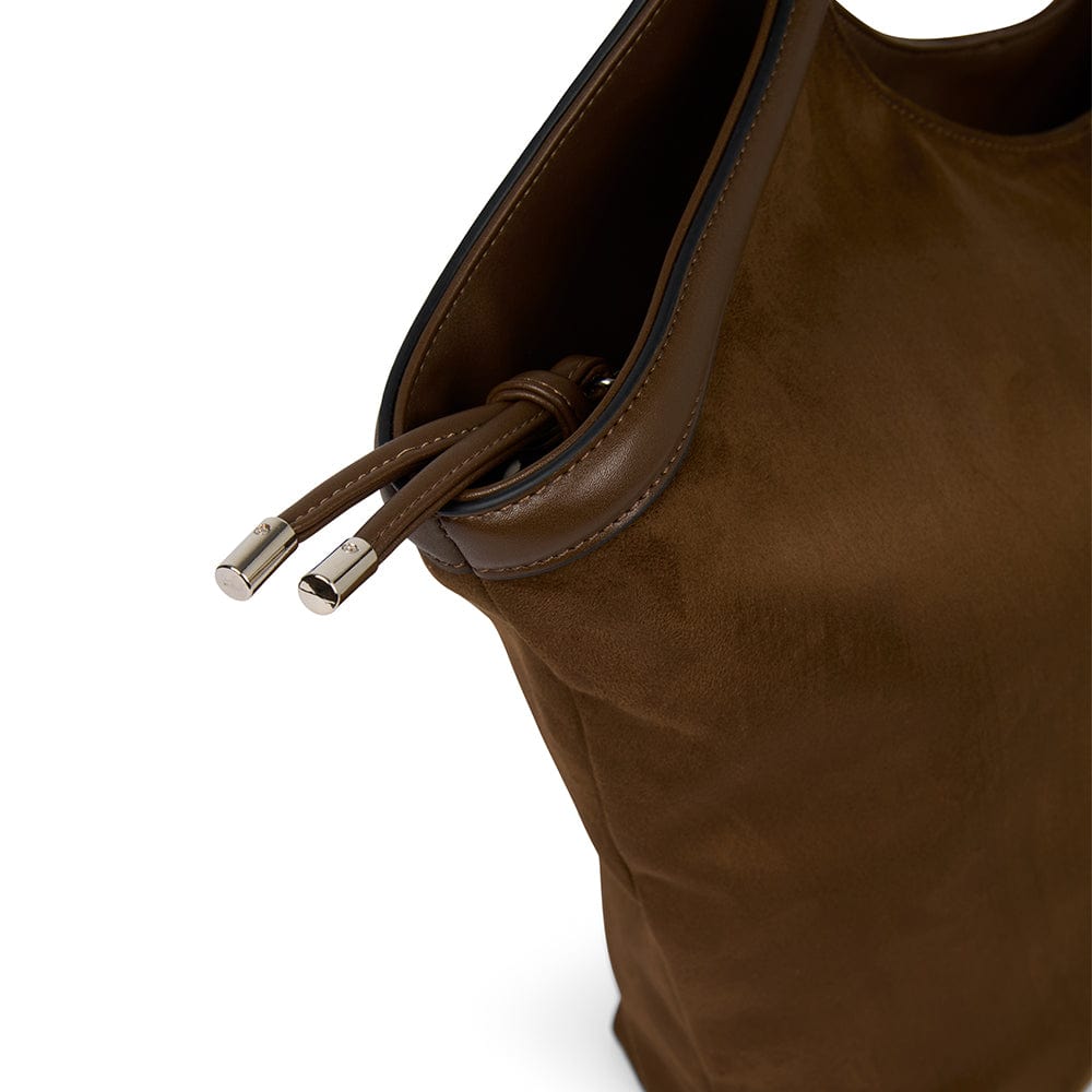 The Alison – Cacao Suede Tote Bag