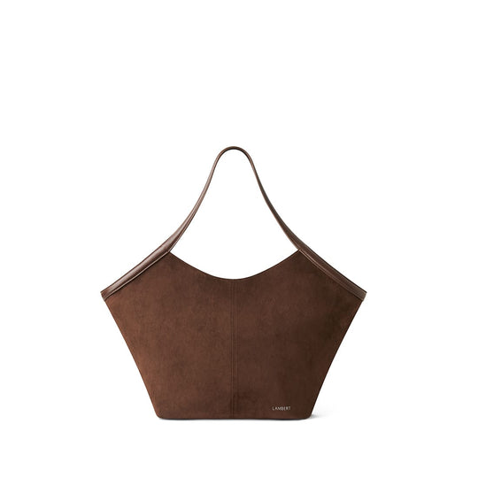 Le Alison – Sac fourre-tout en suède vegan chocolate