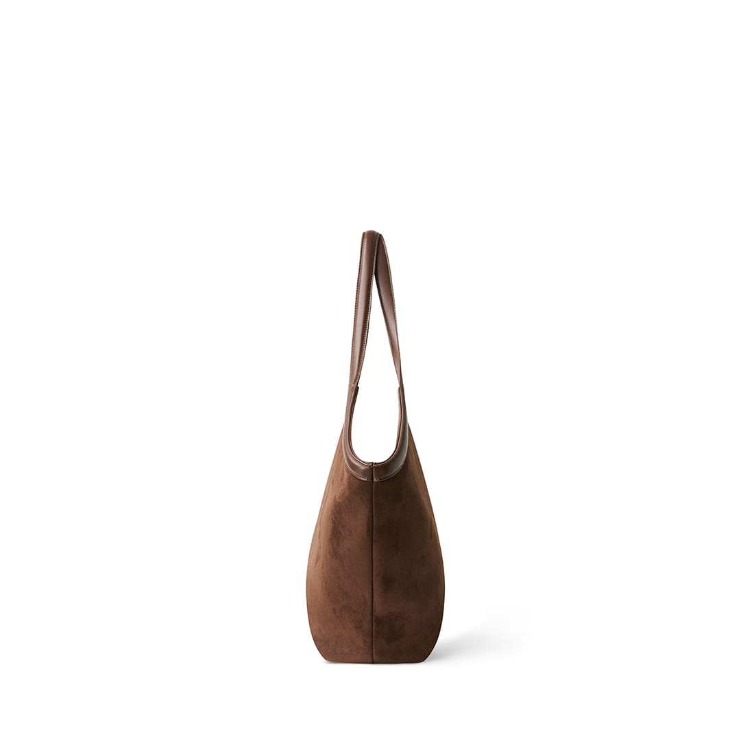 The Alison - Chocolate Vegan Suede Tote Bag