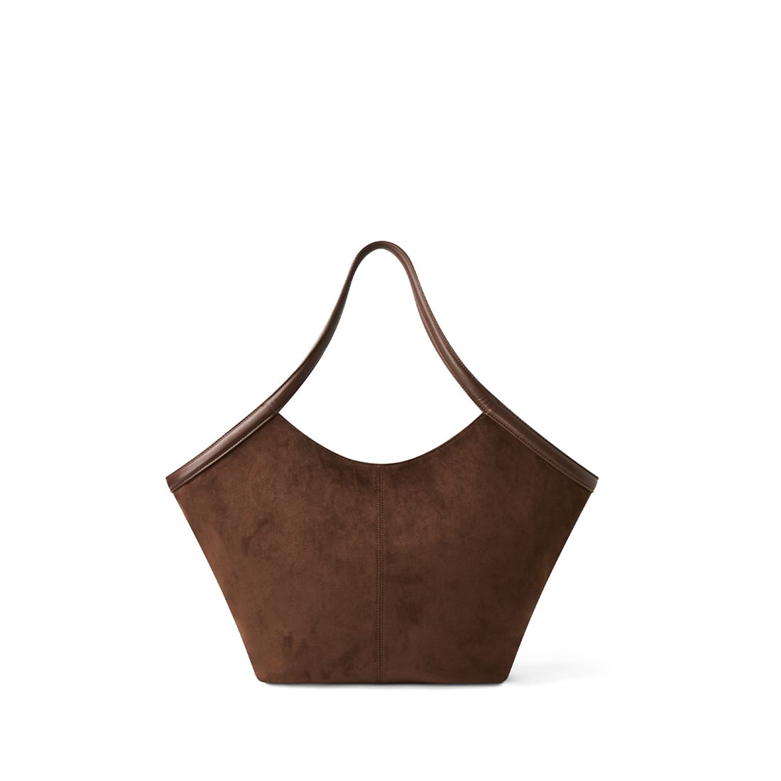 The Alison - Chocolate Vegan Suede Tote Bag