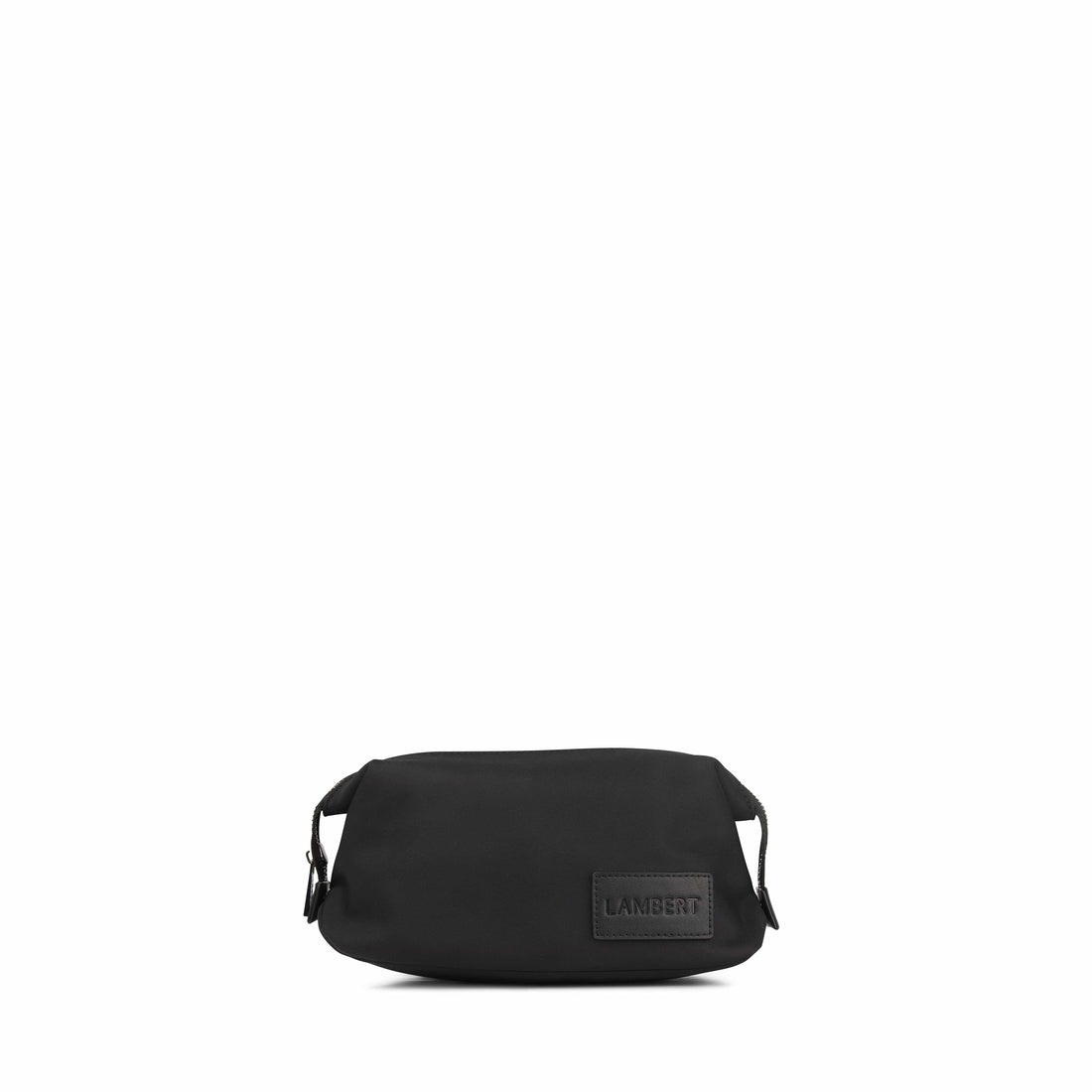 Alix – Black Recycled Nylon Toiletry Bag