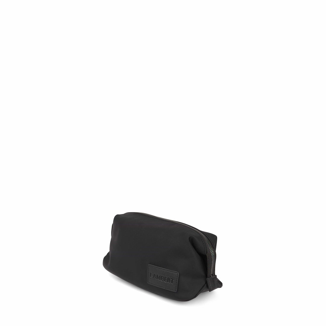 Alix – Black Recycled Nylon Toiletry Bag