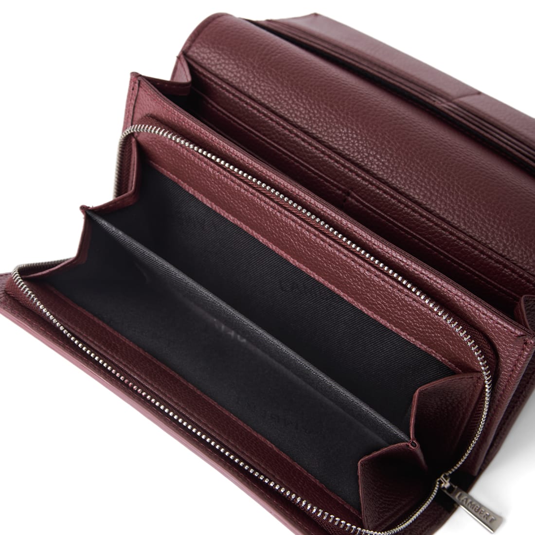 The Alondra -  Cassis Vegan Leather Wallet