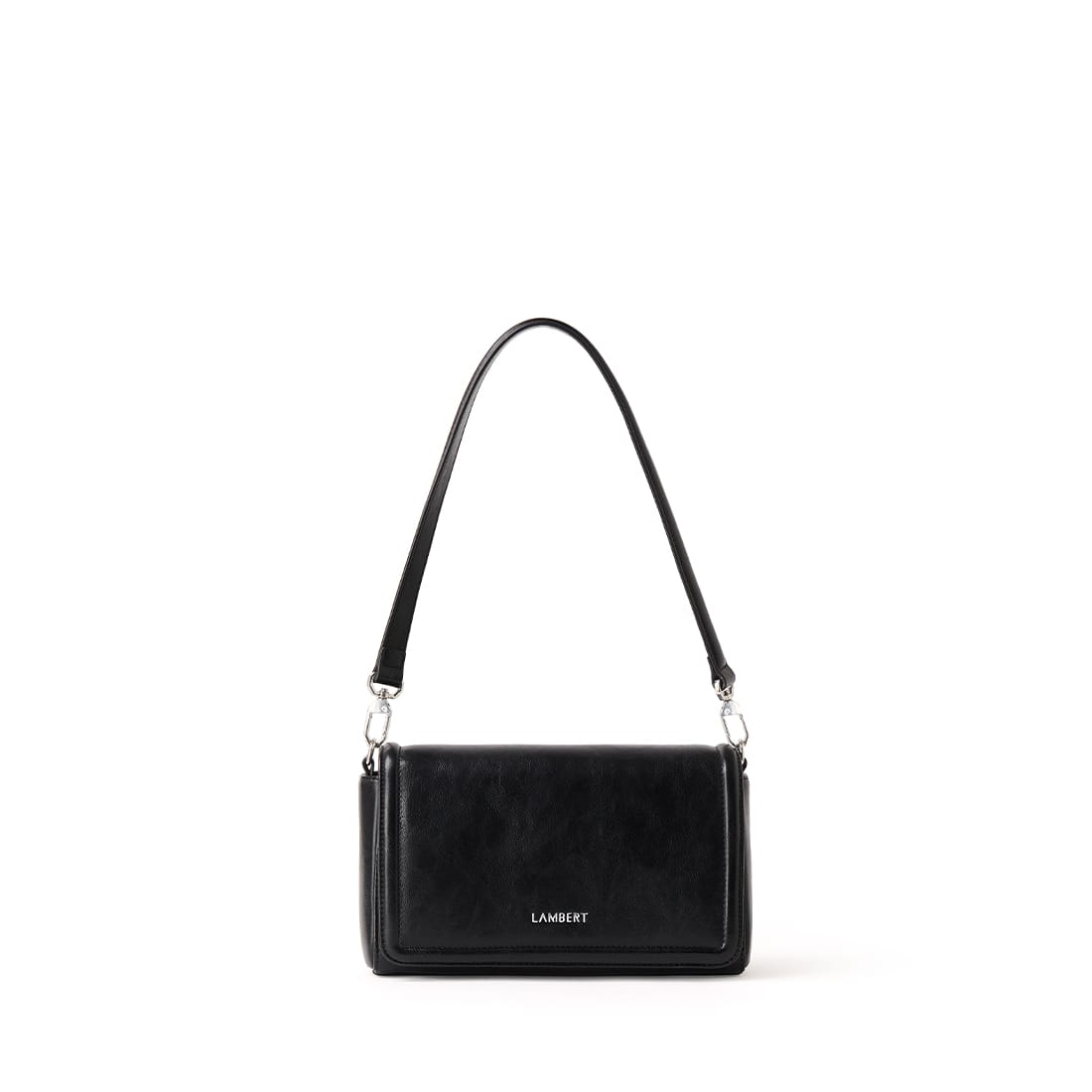 The Alyssa - 2 in 1 Black Vegan Leather Handbag