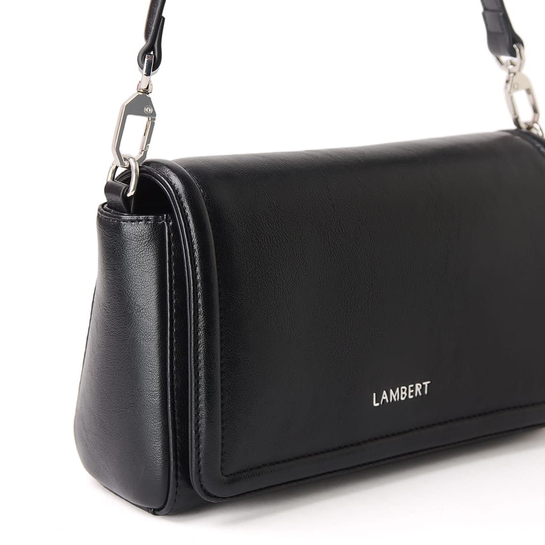 The Alyssa - 2 in 1 Black Vegan Leather Handbag