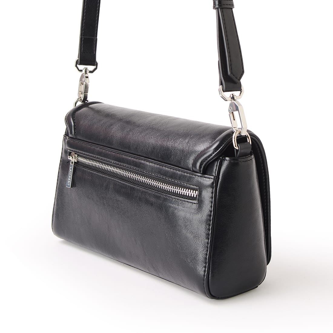 The Alyssa - 2 in 1 Black Vegan Leather Handbag