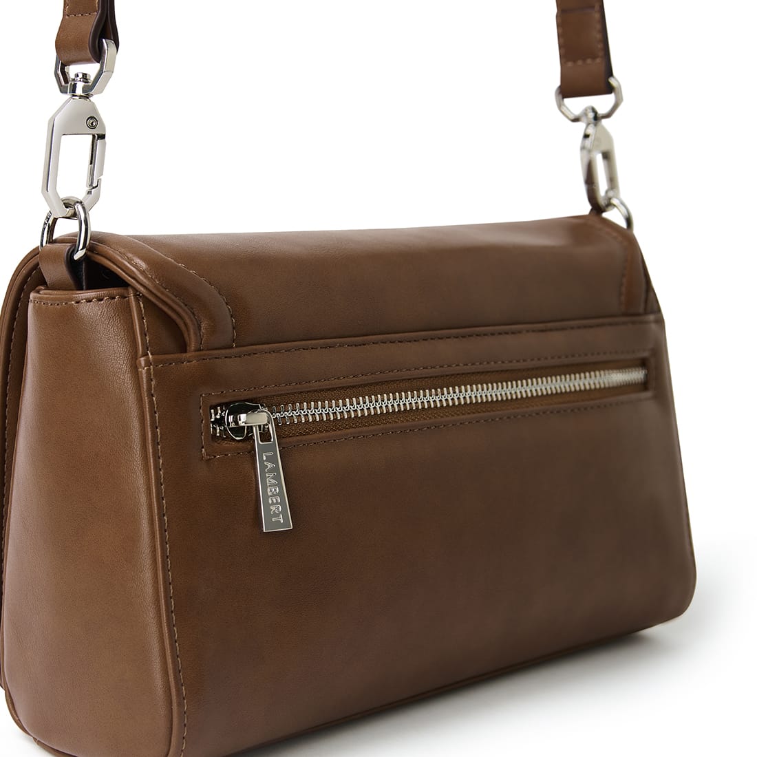 The Alyssa - 2 in 1 Hazelnut Vegan Leather Handbag