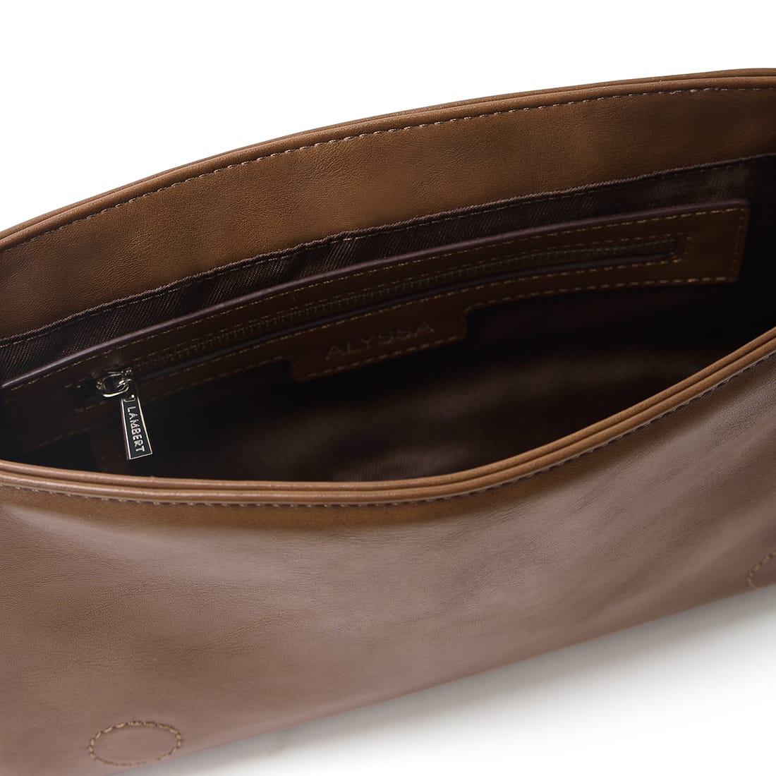 The Alyssa - 2 in 1 Hazelnut Vegan Leather Handbag