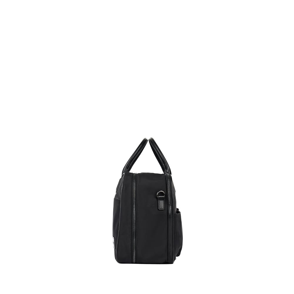 The Amalfi – Black Nylon Weekender Bag