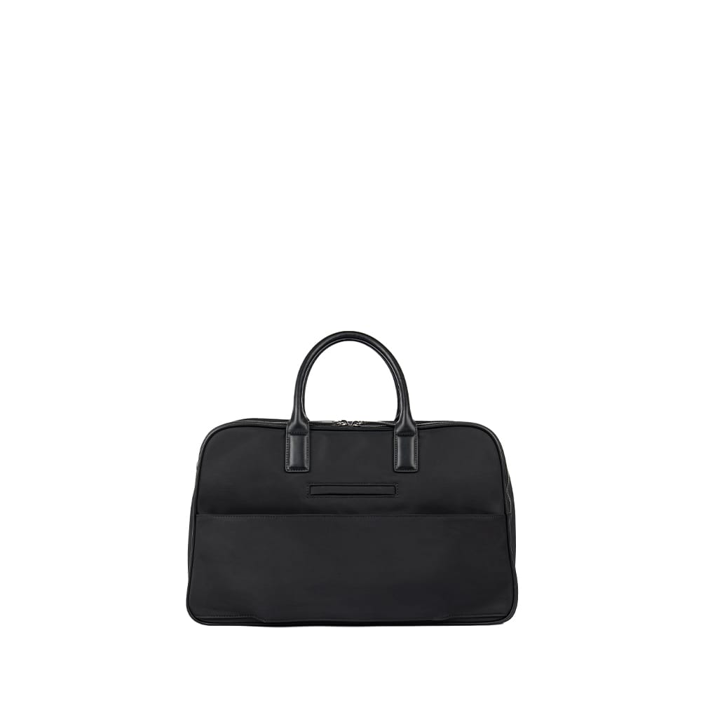 The Amalfi – Black Nylon Weekender Bag