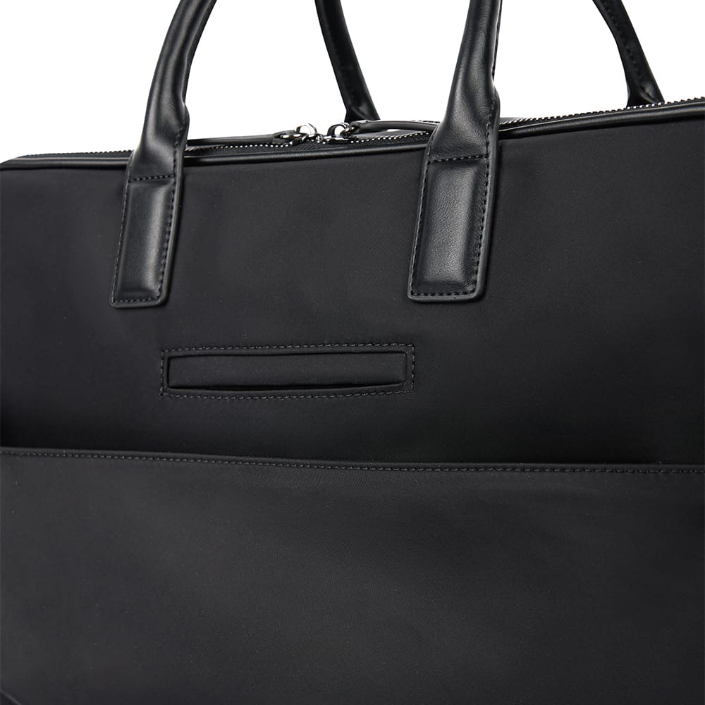The Amalfi – Black Nylon Weekender Bag