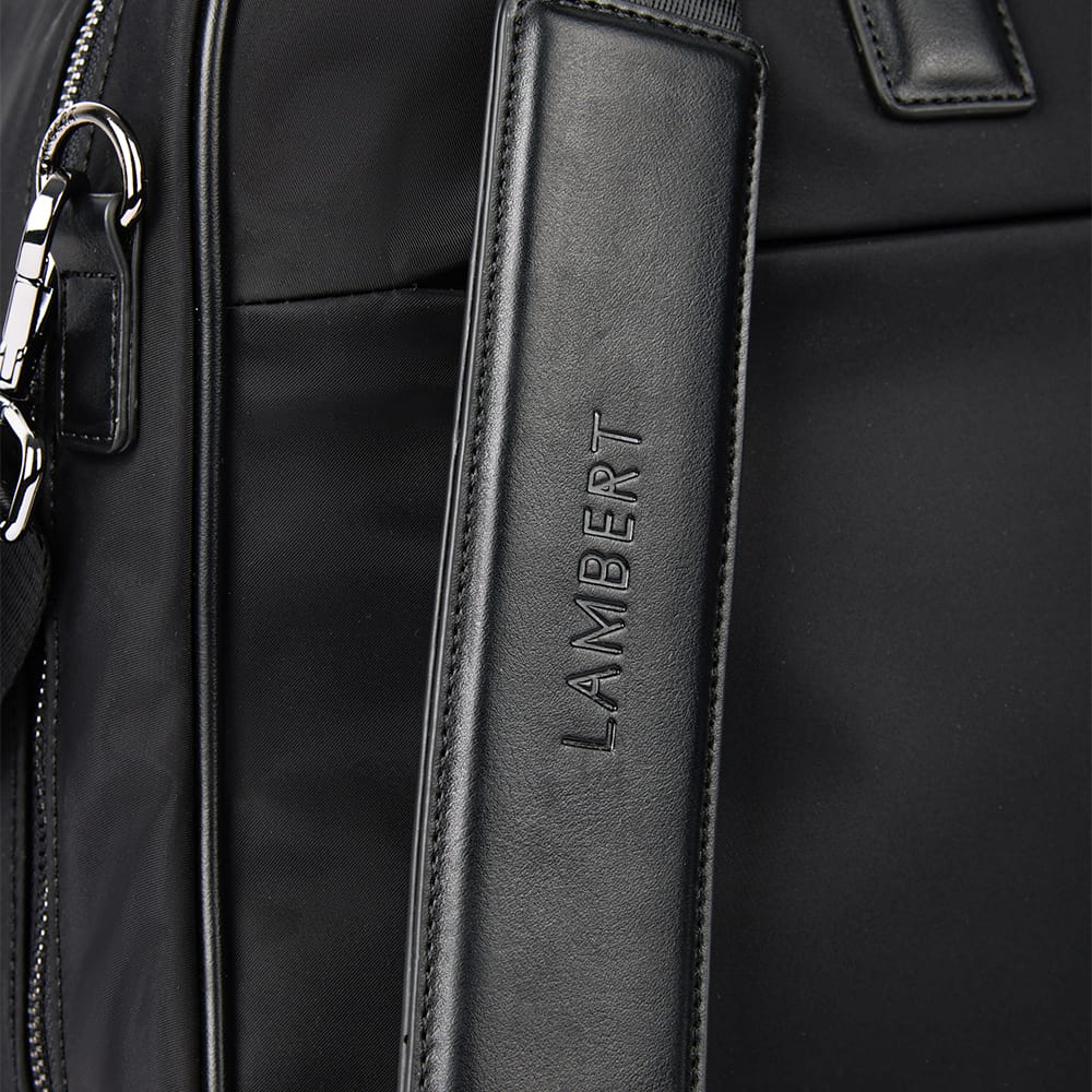 The Amalfi – Black Nylon Weekender Bag