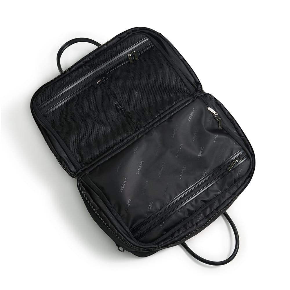 The Amalfi – Black Nylon Weekender Bag