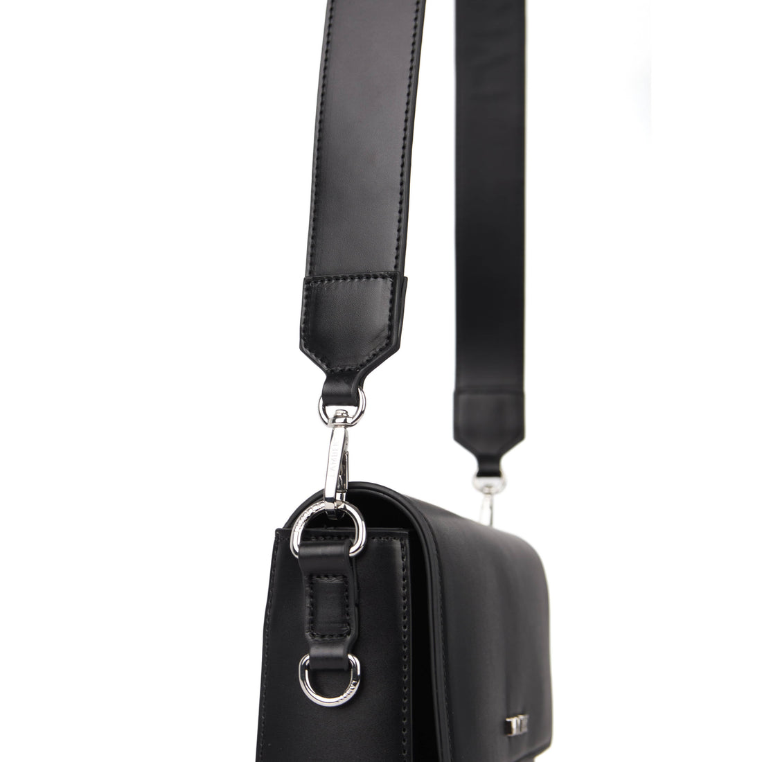 The Amber - 2-in-1 Black Vegan Leather Handbag