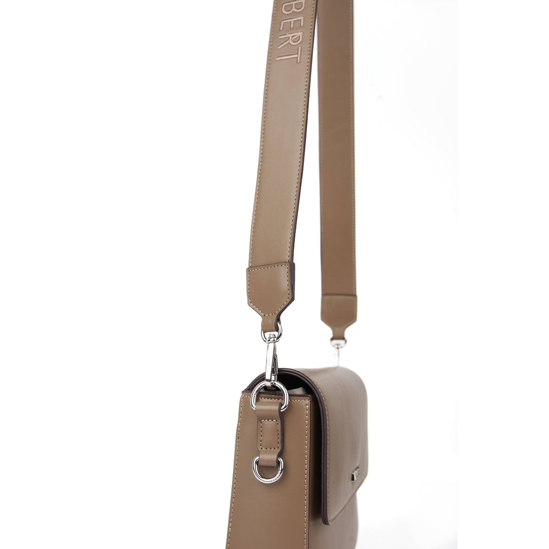 The Amber - 2-in-1 Taupe Vegan Leather Handbag