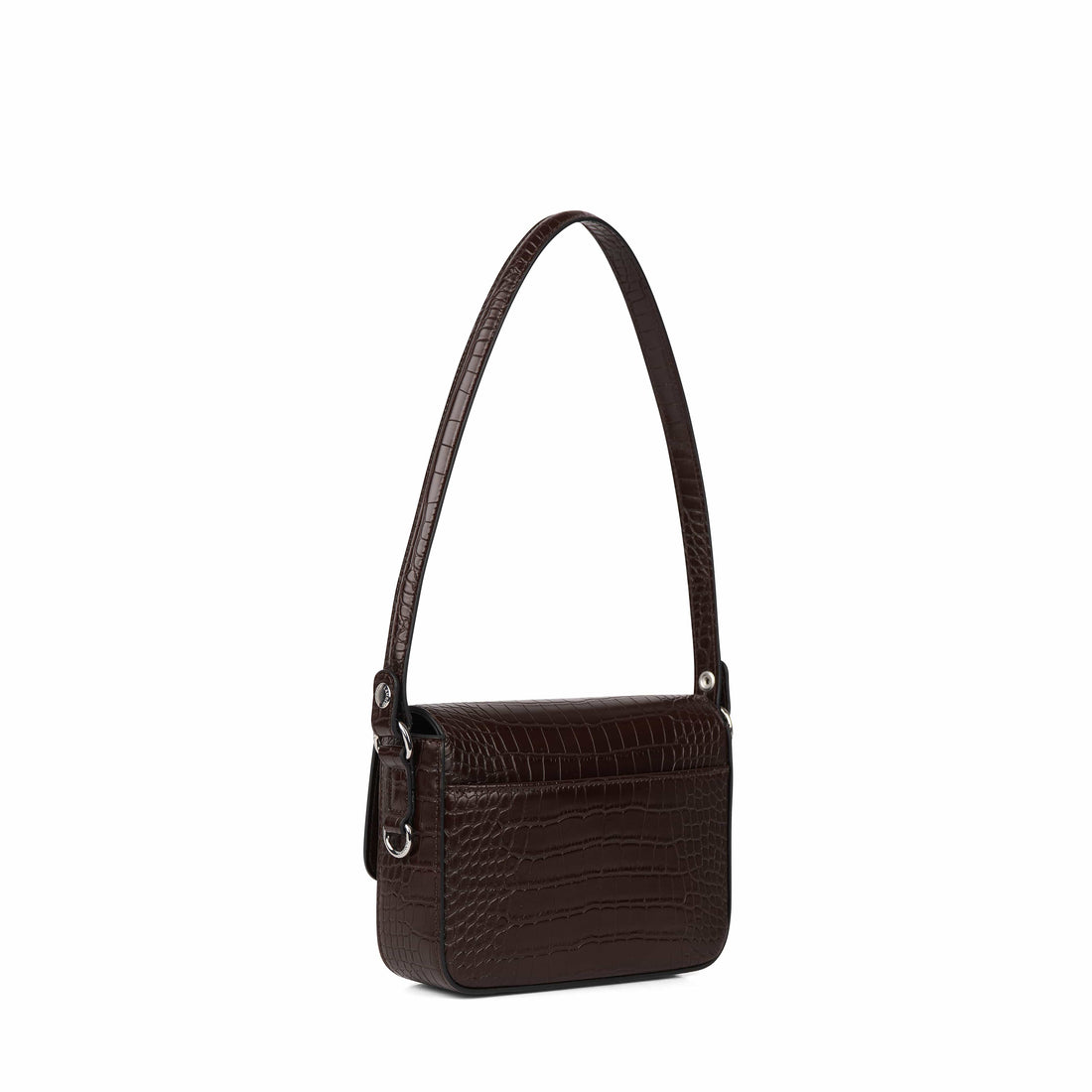 Le Amelie - Sac à main 2-en-1 en cuir vegan bark croco