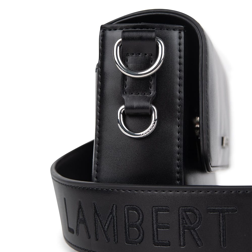 Le Amelie - Sac à main 2-en-1 en cuir vegan noir