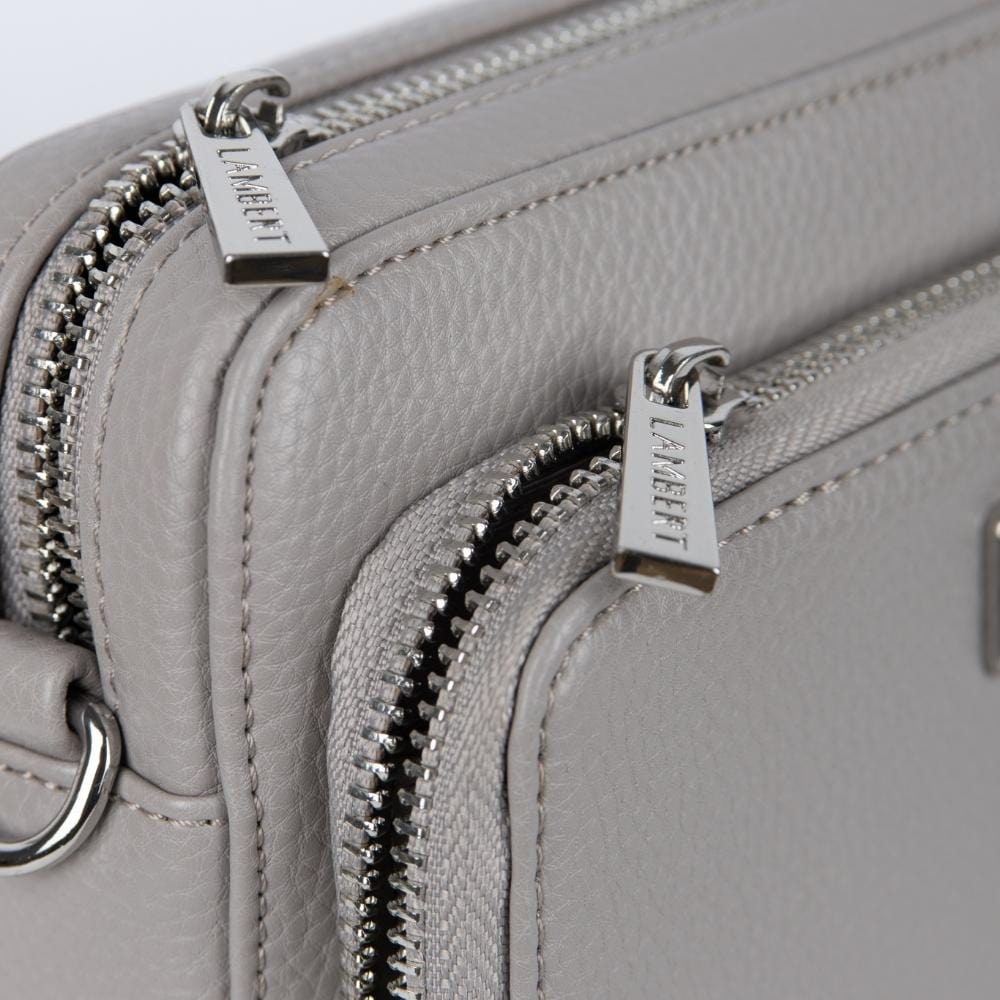 Le Ana - Sac à main 3-en-1 en cuir vegan ash