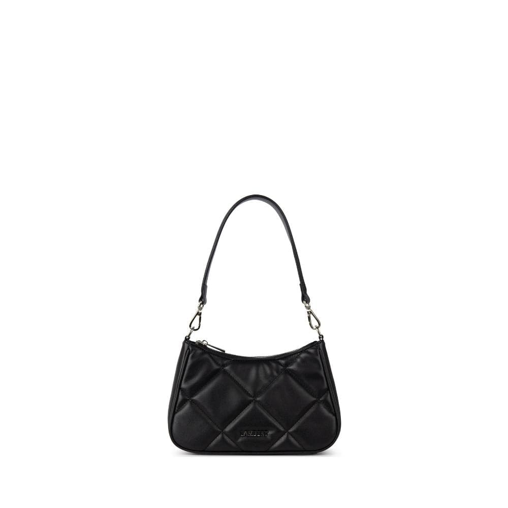 The Andy - Black Quilted Vegan Leather 3-in-1 Handbag