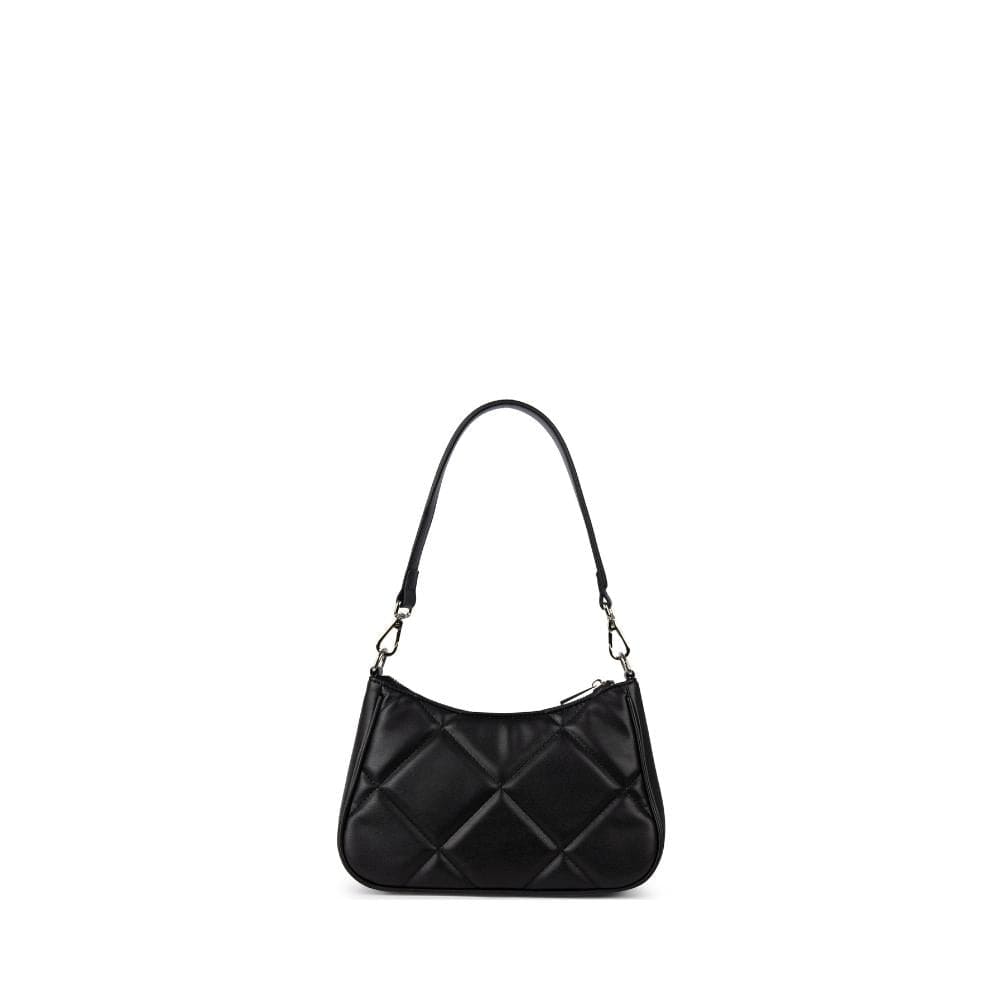 The Andy - Black Quilted Vegan Leather 3-in-1 Handbag