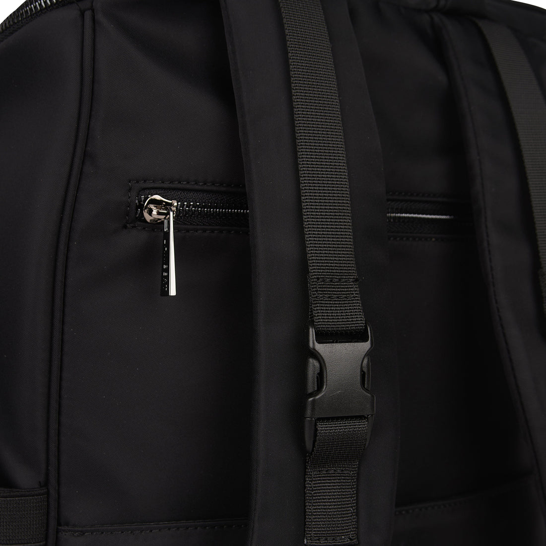 The Anabelle – Black Recycled Nylon Maternity Backpack