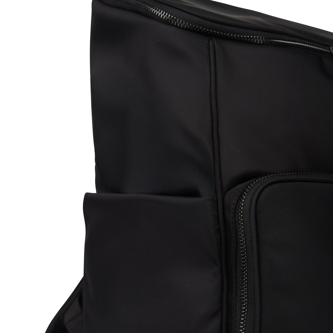 The Anabelle – Black Recycled Nylon Maternity Backpack