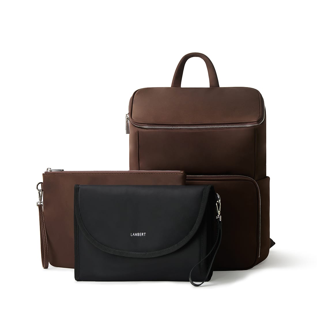 The Anabelle - Chocolate Nylon Diaper Backpack