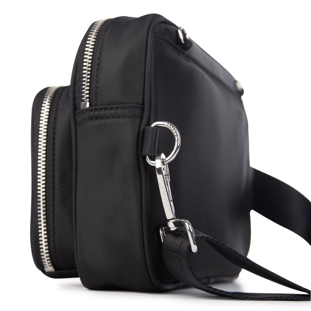 The Annika - 2-in-1 Black Recycled Nylon Maternity Bag