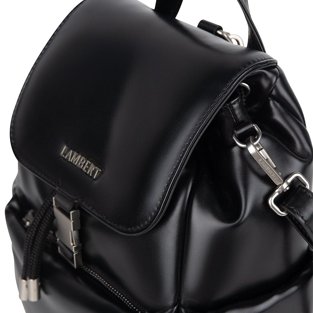 Aria  - Sac à dos 3-en-1 en cuir vegan recyclé noir