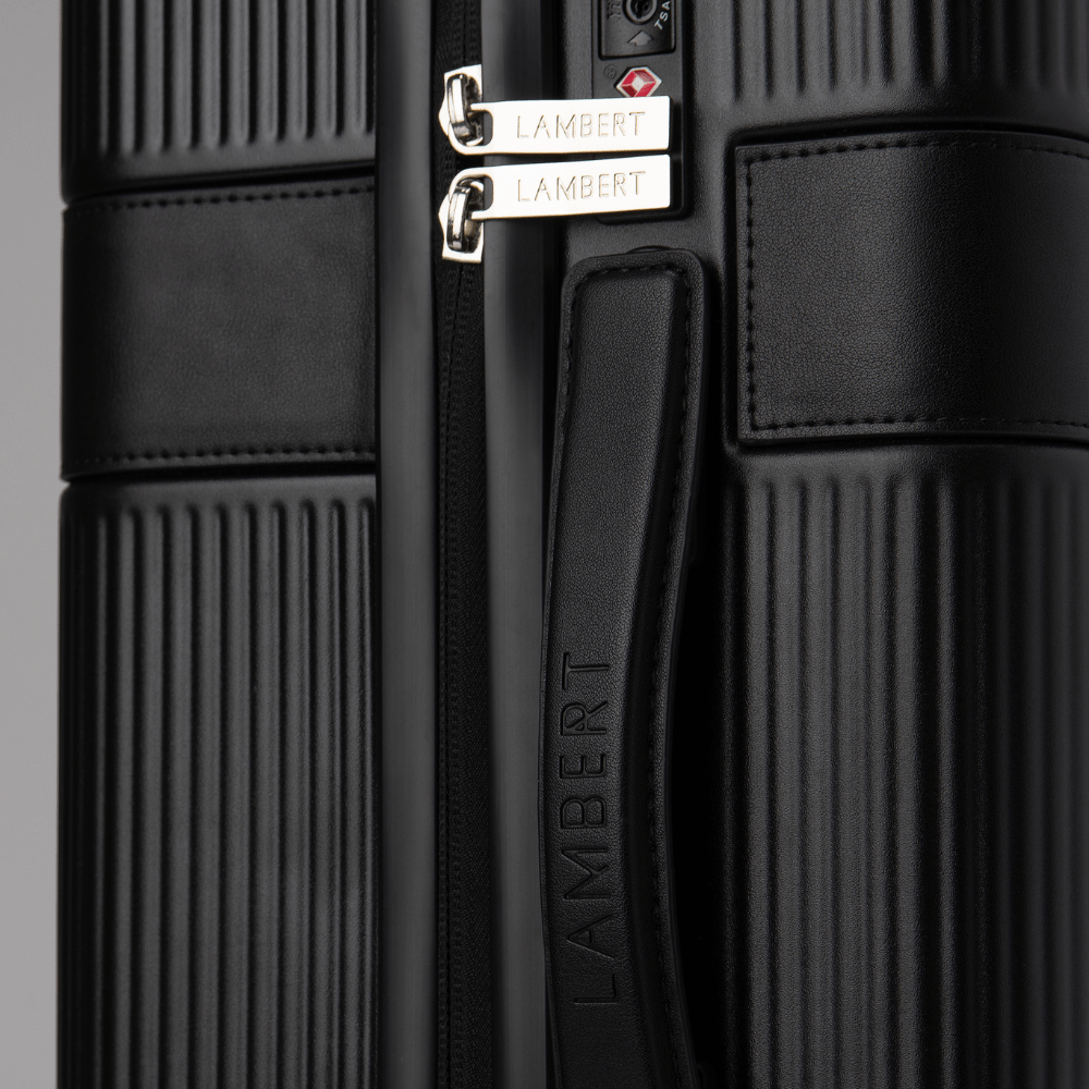 Ensemble voyage - Valise de cabine noire + Sac de voyage noir